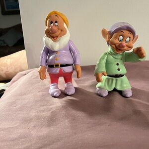 Disney vintage Snow White Dwarf collection Sneezy and Dopey